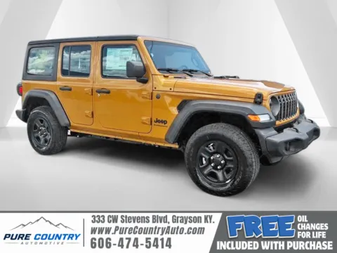 Gold 2026 Jeep Wrangler Sport for sale in Grayson, KY