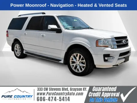 White 2017 Ford Expedition EL Limited for sale in Grayson, KY