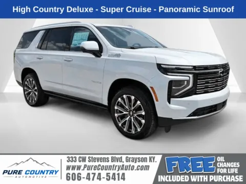 White 2026 Chevrolet Tahoe High Country for sale in Grayson, KY
