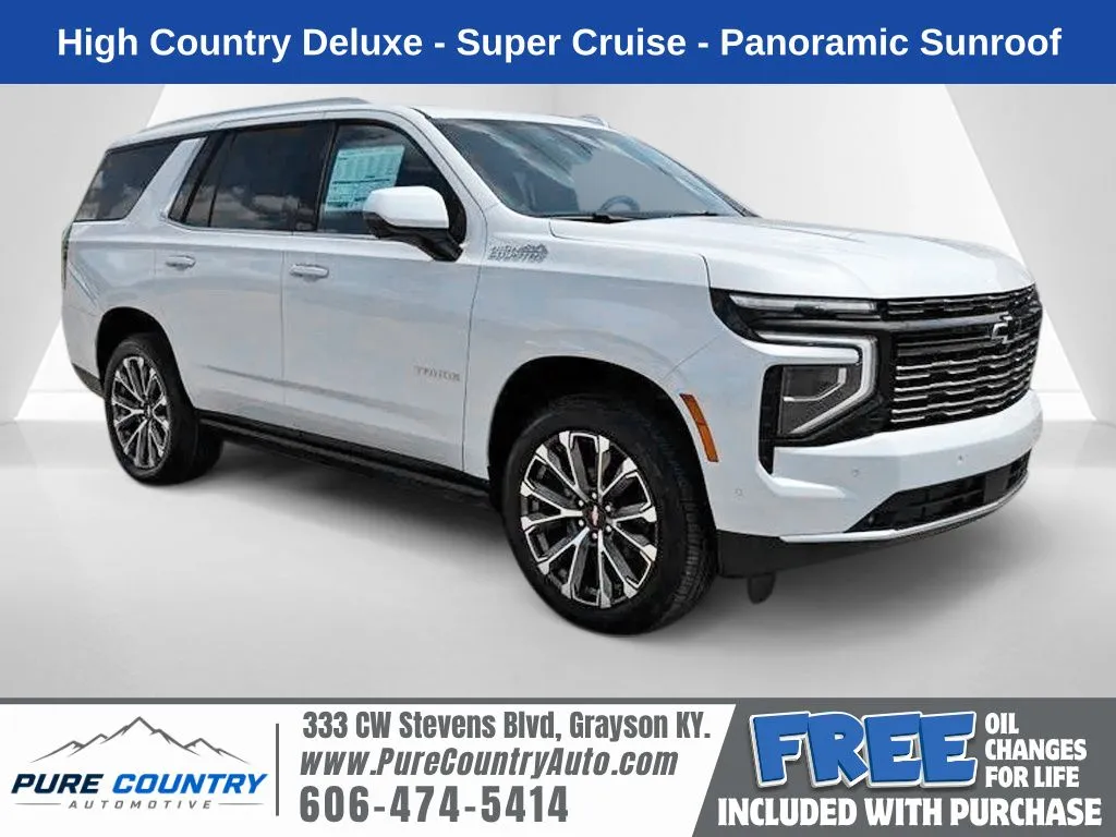 White 2026 Chevrolet Tahoe High Country for sale in Grayson, KY