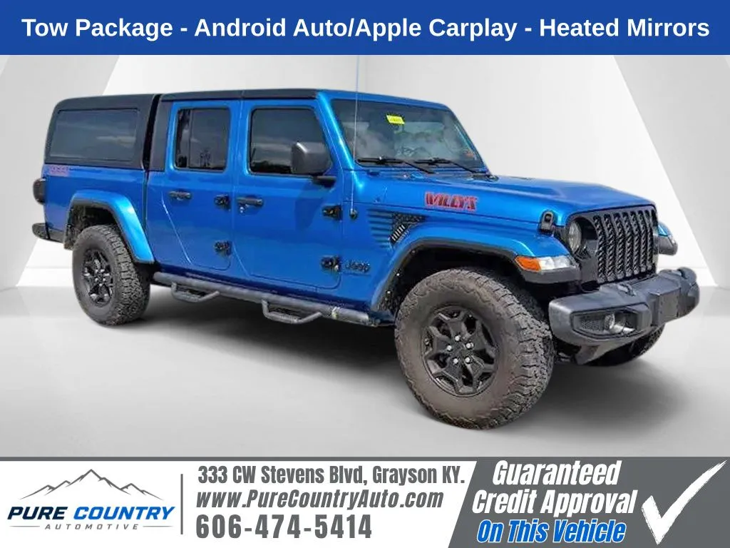 Blue 2021 Jeep Gladiator Willys for sale in Grayson, KY