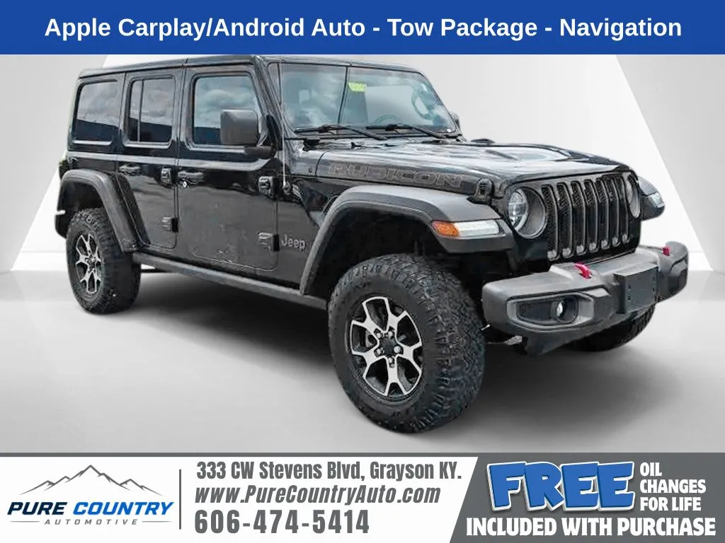 Black 2019 Jeep Wrangler Unlimited Rubicon for sale in Grayson, KY