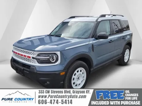 Gray 2025 Ford Bronco Sport Heritage for sale in Grayson, KY