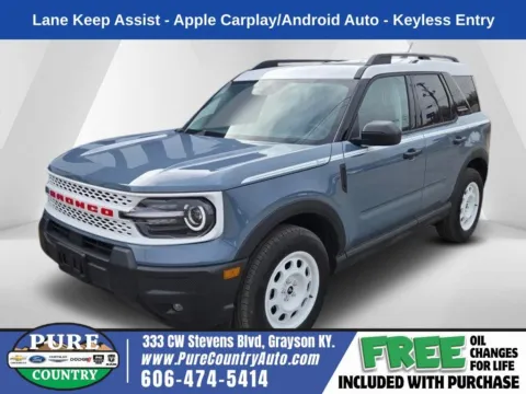 Gray 2025 Ford Bronco Sport Heritage for sale in Grayson, KY