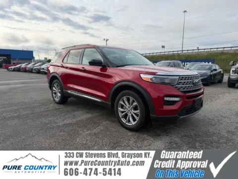 Red 2024 Ford Explorer Limited for sale in Grayson, KY