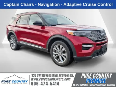 Red 2024 Ford Explorer Limited for sale in Grayson, KY