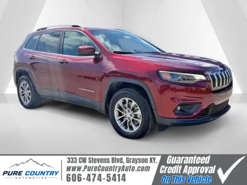 Red 2019 Jeep Cherokee Latitude Plus for sale in Grayson, KY