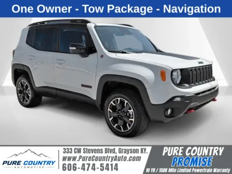 White 2023 Jeep Renegade Trailhawk for sale in Grayson, KY