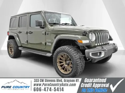 Green 2022 Jeep Wrangler Unlimited Sahara for sale in Grayson, KY