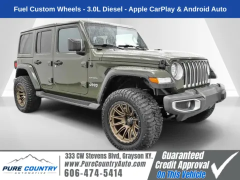Green 2022 Jeep Wrangler Unlimited Sahara for sale in Grayson, KY