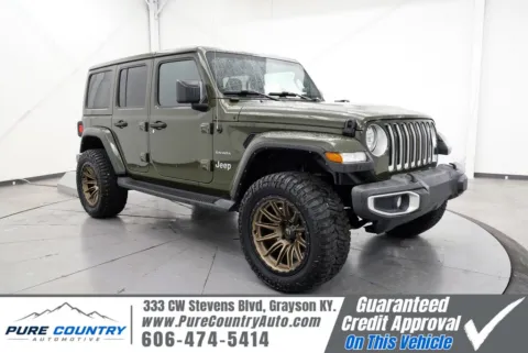 Green 2022 Jeep Wrangler Unlimited Sahara for sale in Grayson, KY