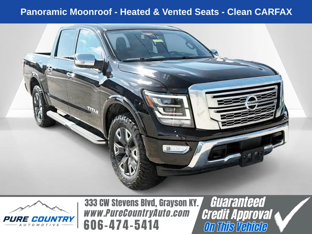 Black 2023 Nissan Titan Platinum Reserve for sale in Grayson, KY