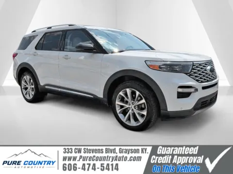 White 2021 Ford Explorer Platinum for sale in Grayson, KY