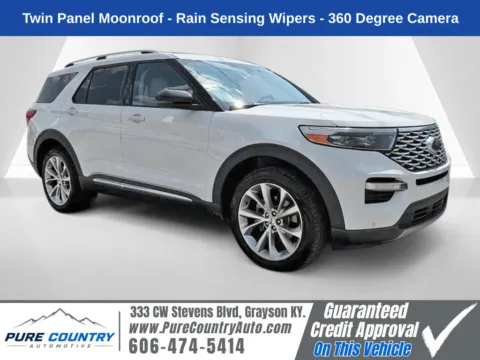 White 2021 Ford Explorer Platinum for sale in Grayson, KY