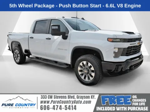 White 2026 Chevrolet Silverado 2500 HD Custom for sale in Grayson, KY