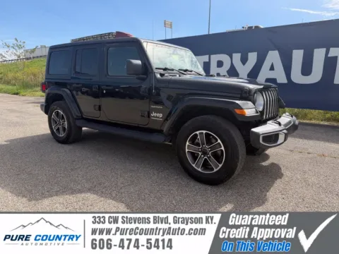 Black 2023 Jeep Wrangler Sahara for sale in Grayson, KY