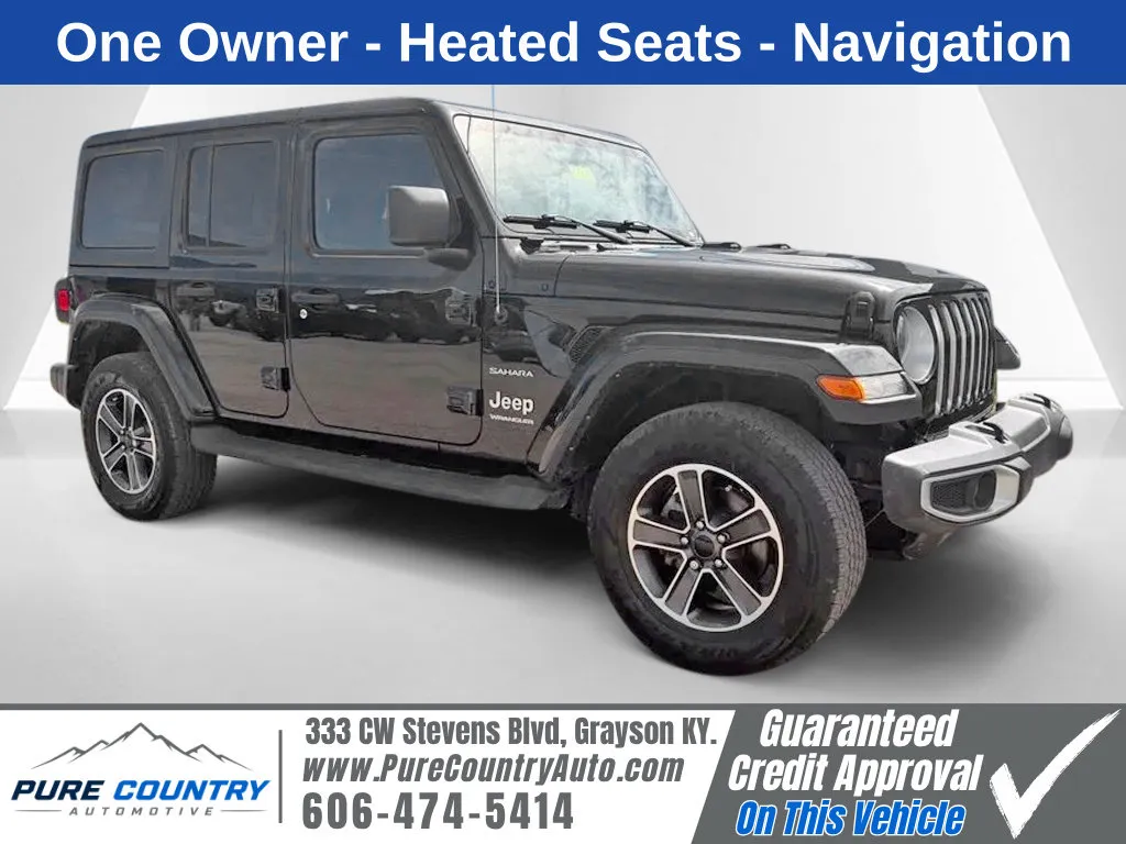 Black 2023 Jeep Wrangler Sahara for sale in Grayson, KY