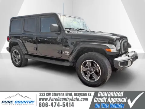 Black 2023 Jeep Wrangler Sahara for sale in Grayson, KY