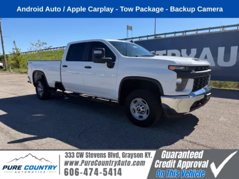 White 2021 Chevrolet Silverado 2500 HD Work Truck for sale in Grayson, KY