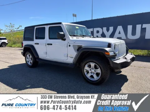 White 2019 Jeep Wrangler Unlimited Sport S for sale in Grayson, KY