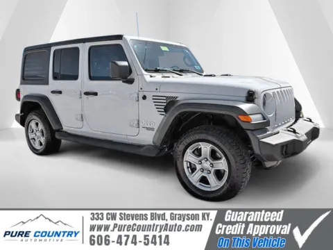White 2019 Jeep Wrangler Unlimited Sport S for sale in Grayson, KY