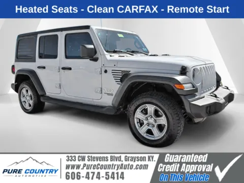 White 2019 Jeep Wrangler Unlimited Sport S for sale in Grayson, KY