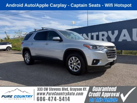 Silver 2021 Chevrolet Traverse LT for sale in Grayson, KY