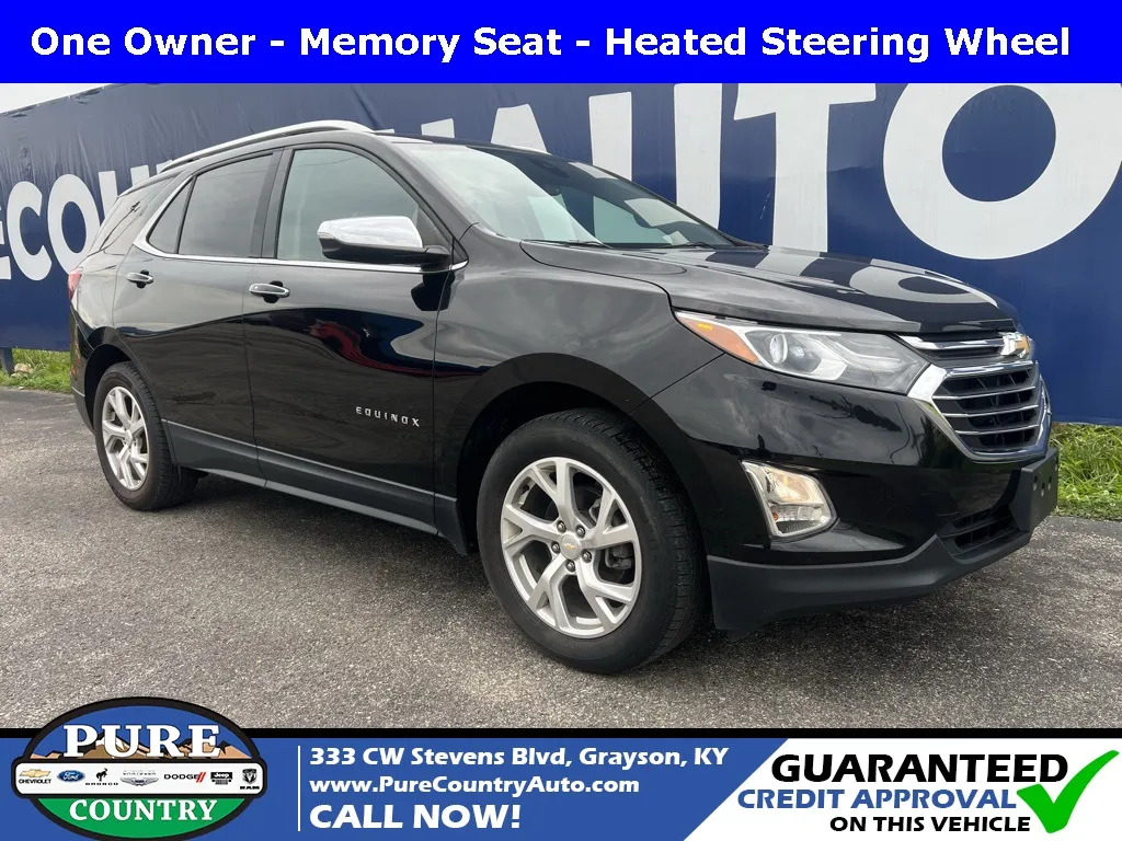 Black 2018 Chevrolet Equinox Premier for sale in Grayson, KY