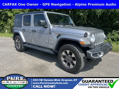 Silver 2018 Jeep Wrangler Unlimited Sahara for sale in Grayson, KY