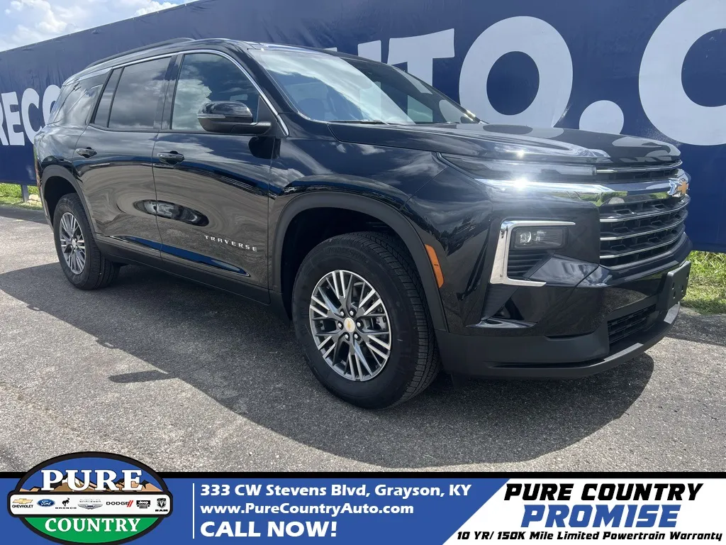 Black 2025 Chevrolet Traverse LT for sale in Grayson, KY