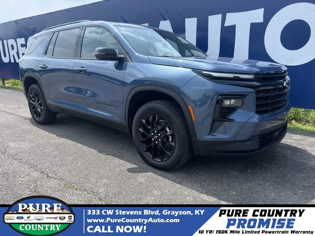 Blue 2025 Chevrolet Traverse LT for sale in Grayson, KY