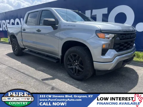 Gray 2025 Chevrolet Silverado 1500 Custom for sale in Grayson, KY
