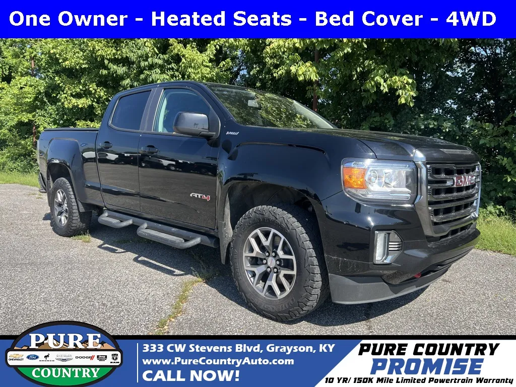 Black 2022 GMC Canyon AT4 w/Leather for sale in Grayson, KY