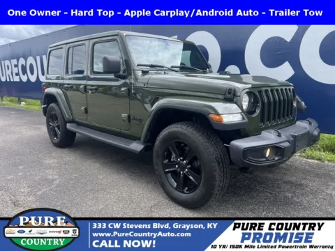Green 2021 Jeep Wrangler Unlimited Sahara Altitude for sale in Grayson, KY
