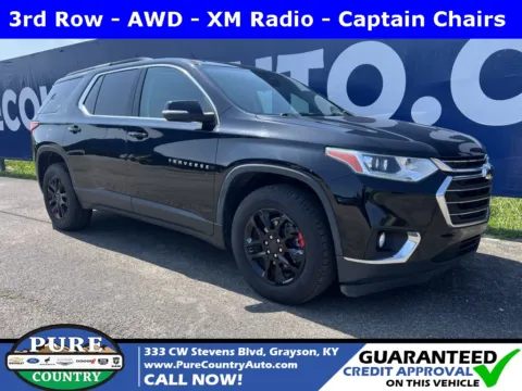 Black 2021 Chevrolet Traverse LT for sale in Grayson, KY