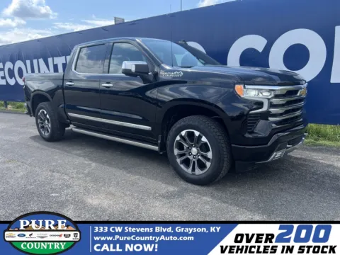 Black 2025 Chevrolet Silverado 1500 High Country for sale in Grayson, KY