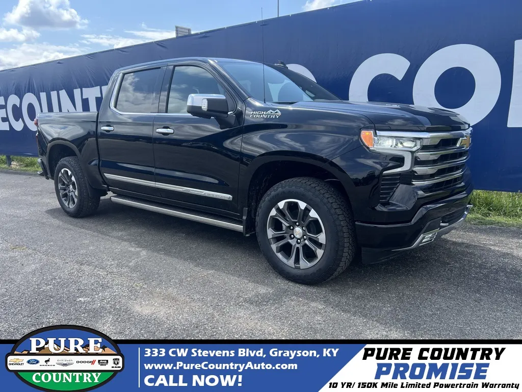 Black 2025 Chevrolet Silverado 1500 High Country for sale in Grayson, KY