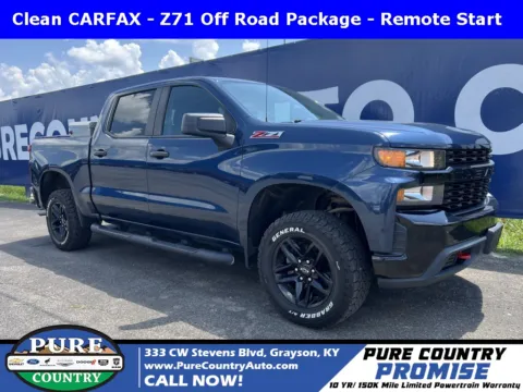 Blue 2020 Chevrolet Silverado 1500 Custom Trail Boss for sale in Grayson, KY