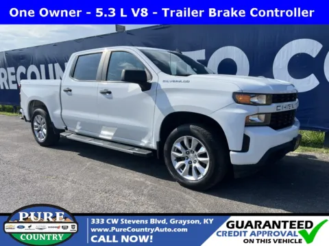 White 2021 Chevrolet Silverado 1500 Custom for sale in Grayson, KY