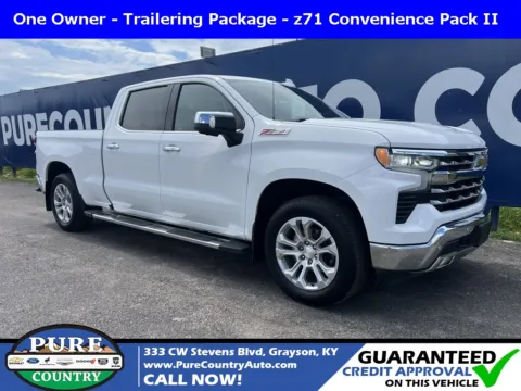 White 2023 Chevrolet Silverado 1500 LTZ for sale in Grayson, KY