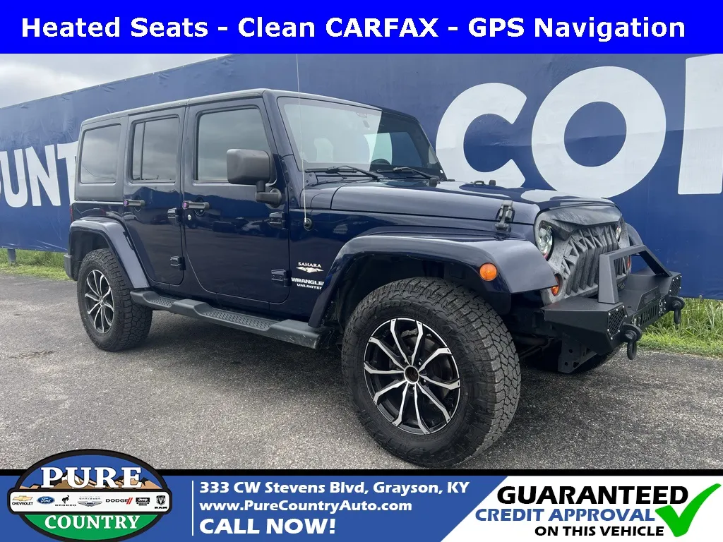 Blue 2013 Jeep Wrangler Unlimited Sahara for sale in Grayson, KY