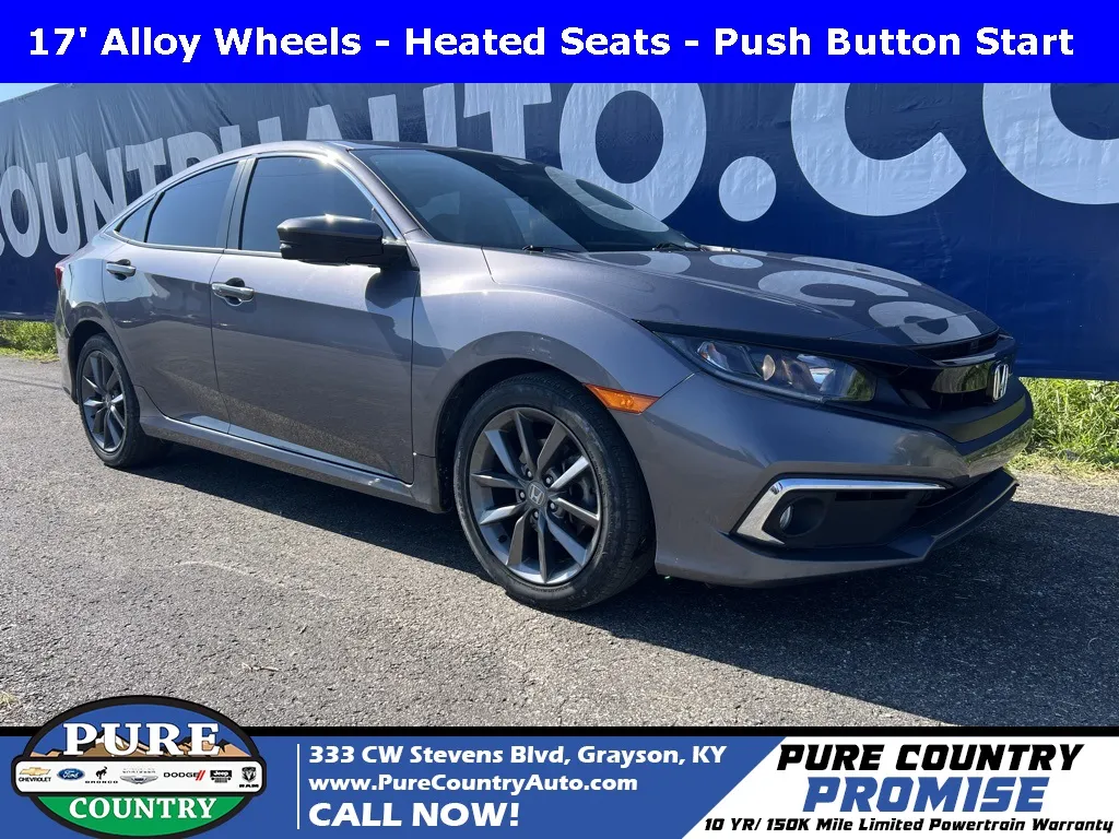 Beige 2019 Honda Civic EX-L for sale in Grayson, KY