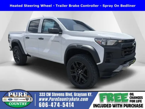 White 2025 Chevrolet Colorado Trail Boss for sale in Grayson, KY