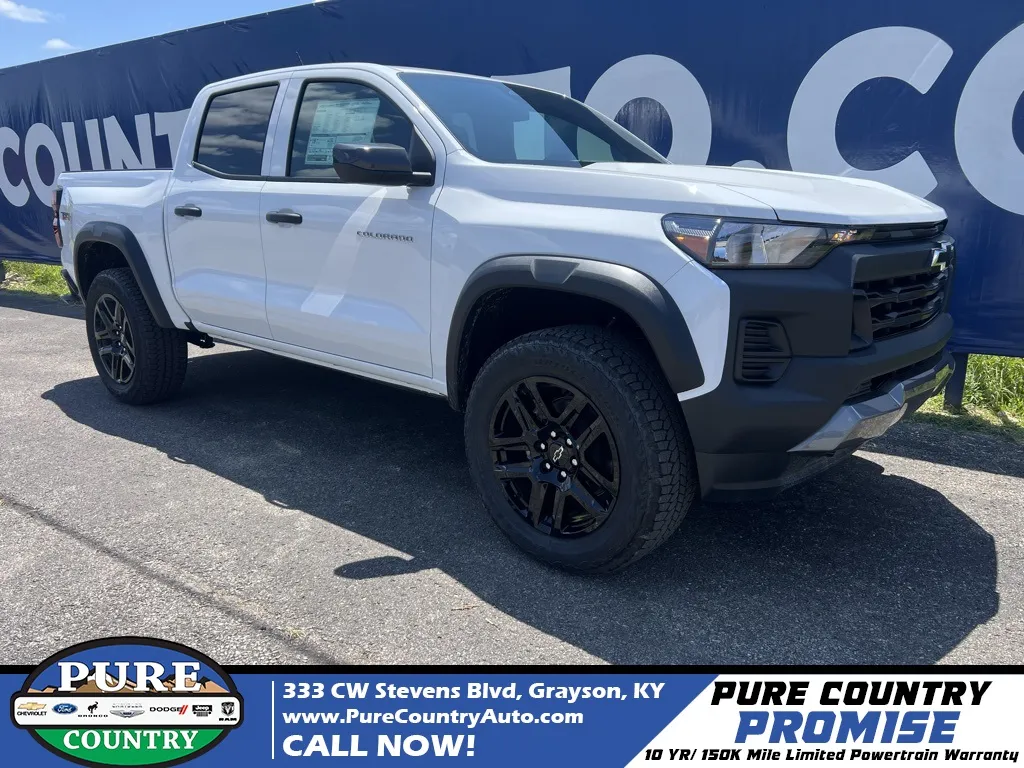White 2025 Chevrolet Colorado Trail Boss for sale in Grayson, KY