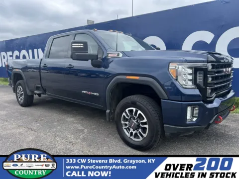 Blue 2021 GMC Sierra 2500HD AT4 for sale in Grayson, KY