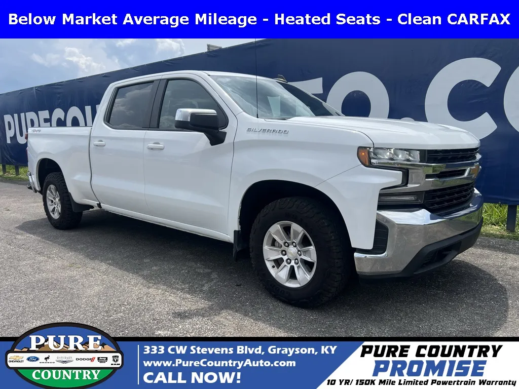 White 2021 Chevrolet Silverado 1500 LT for sale in Grayson, KY