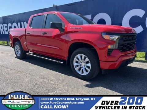 Red 2025 Chevrolet Silverado 1500 Custom for sale in Grayson, KY