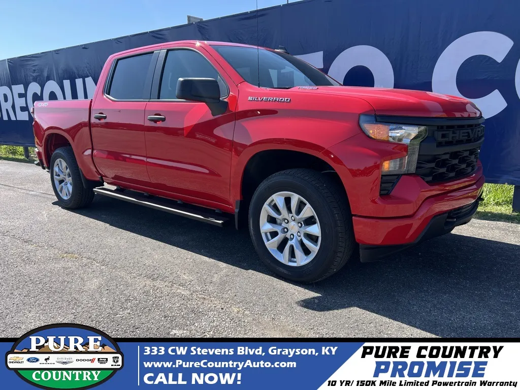 Red 2025 Chevrolet Silverado 1500 Custom for sale in Grayson, KY