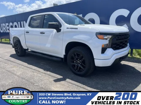 White 2025 Chevrolet Silverado 1500 Custom for sale in Grayson, KY