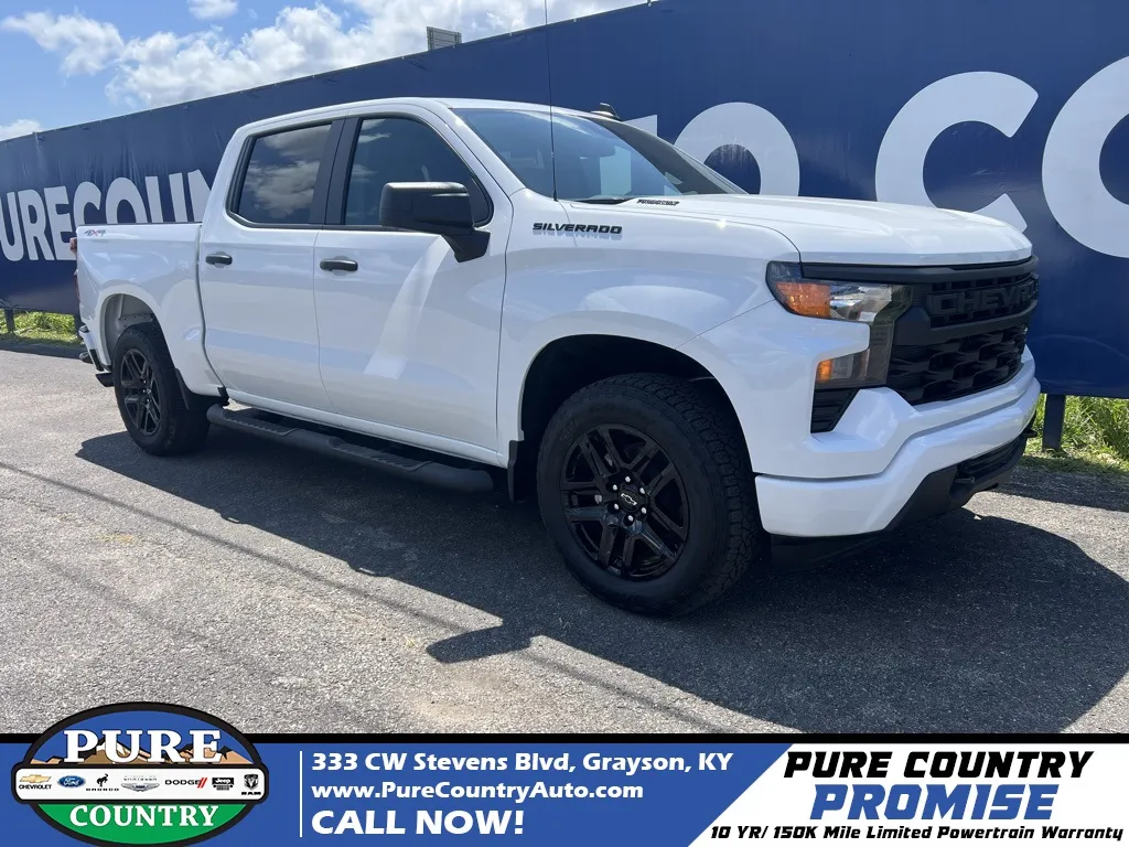 White 2025 Chevrolet Silverado 1500 Custom for sale in Grayson, KY